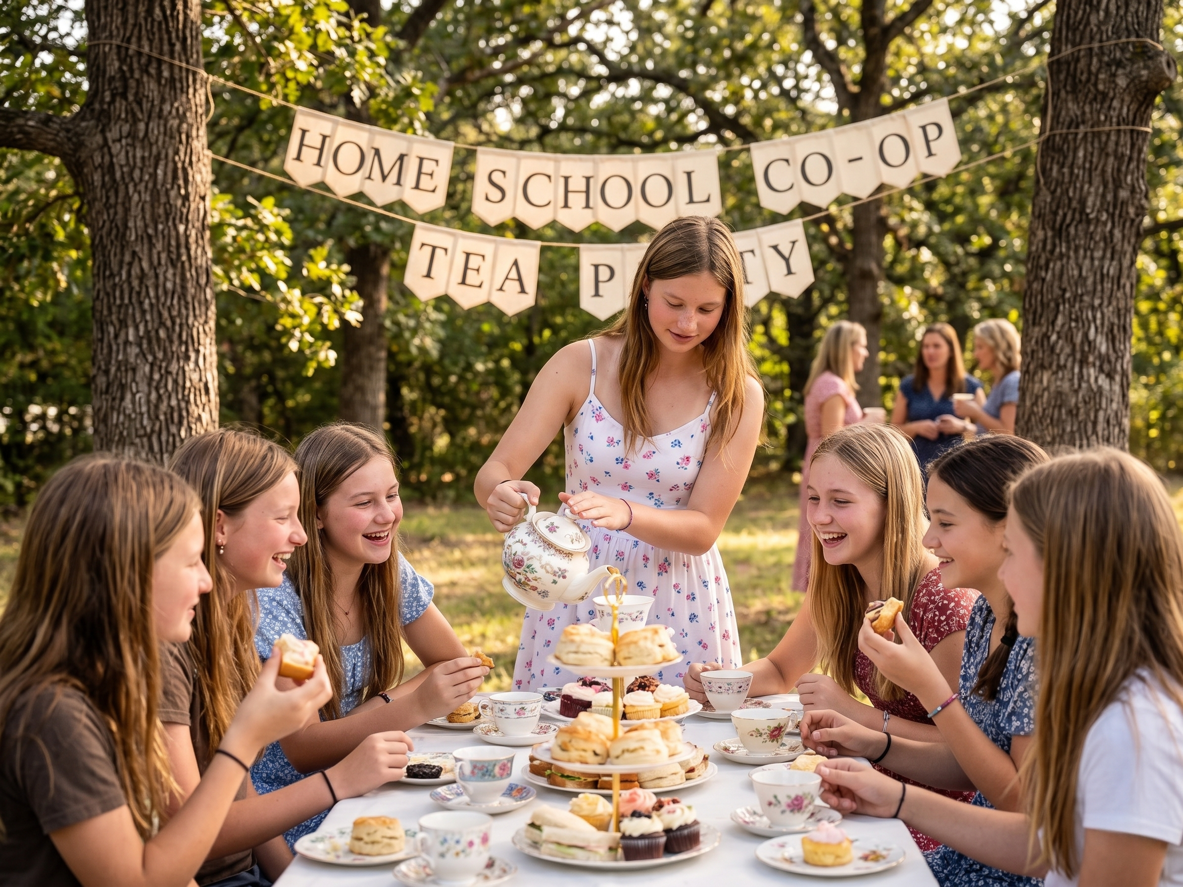 Homeschool Co-ops tea party